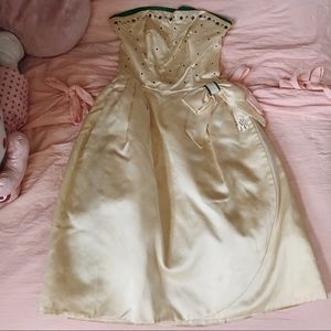 1950’s embellished silk gown ♡